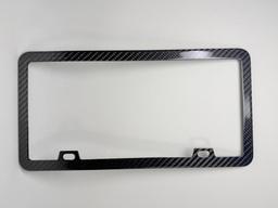 Carbon Fiber License Plate Frame – Slim Profile | Rust-Free Forever — carbon fiber product angle 1