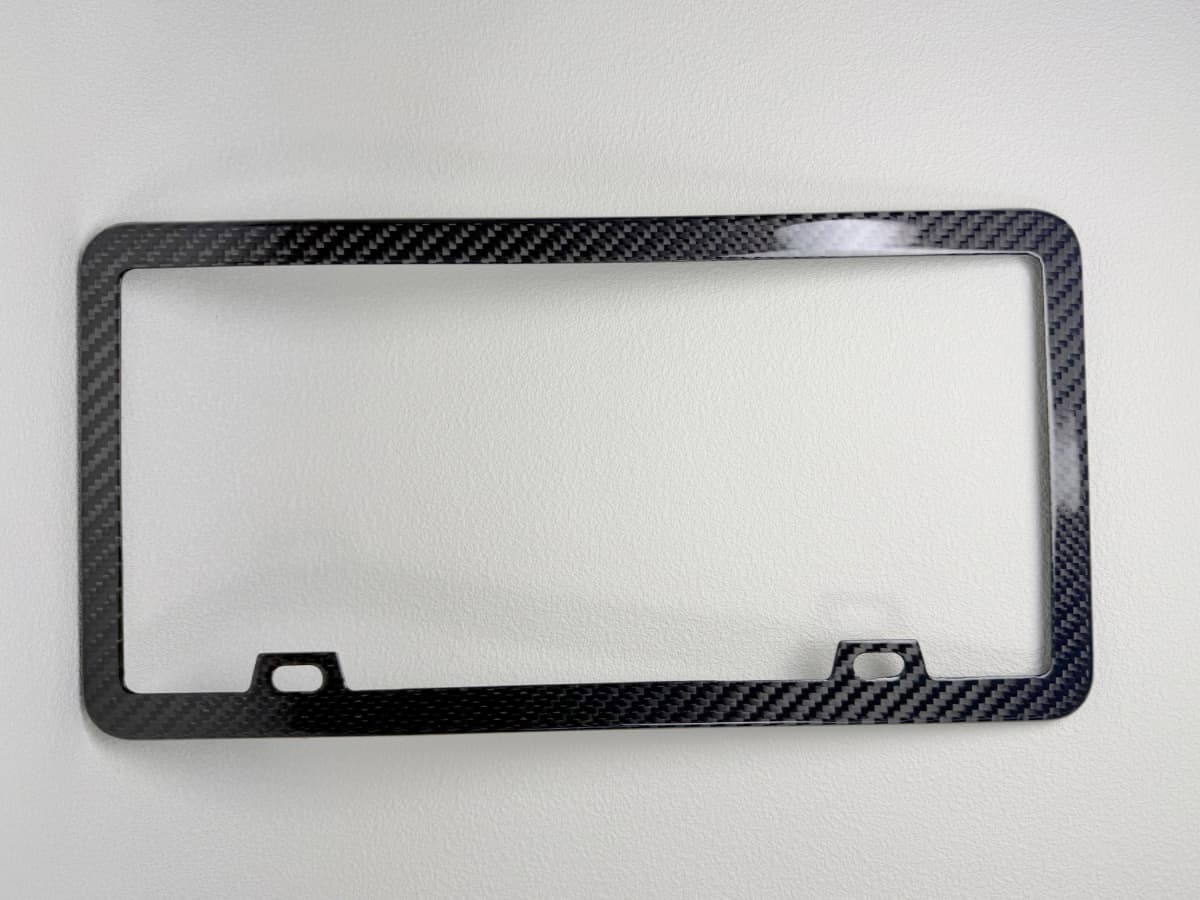 Carbon Fiber License Plate Frame – Slim Profile | Rust-Free Forever