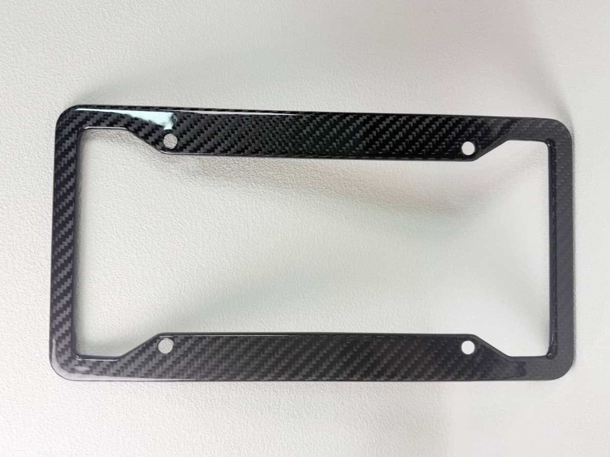Carbon Fiber License Plate Frame – Standard Fit | 3K Twill Weave