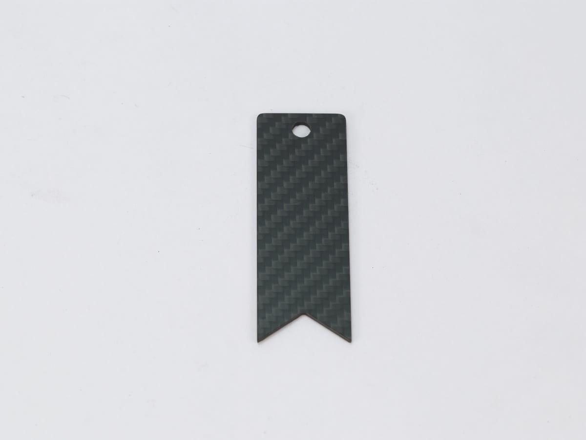 Banner Hang Tag – Carbon Fiber | Premium Branding — carbon fiber close-up view 1