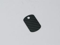 Circle Hang Tag – Carbon Fiber | Clean & Minimal — carbon fiber product angle 2