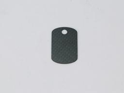 Circle Hang Tag – Carbon Fiber | Clean & Minimal — carbon fiber product angle 1