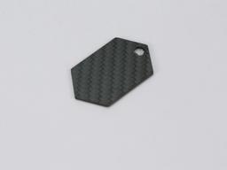 Cross Tag – Carbon Fiber | Symbolic Design — carbon fiber product angle 3