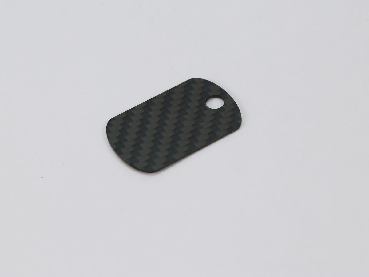 Crown Tag – Carbon Fiber | Royal Touch — carbon fiber close-up view 2