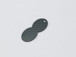 Diamond Tag – Carbon Fiber | Eye-Catching Shape — carbon fiber product angle 2