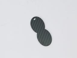 Diamond Tag – Carbon Fiber | Eye-Catching Shape — carbon fiber product angle 1