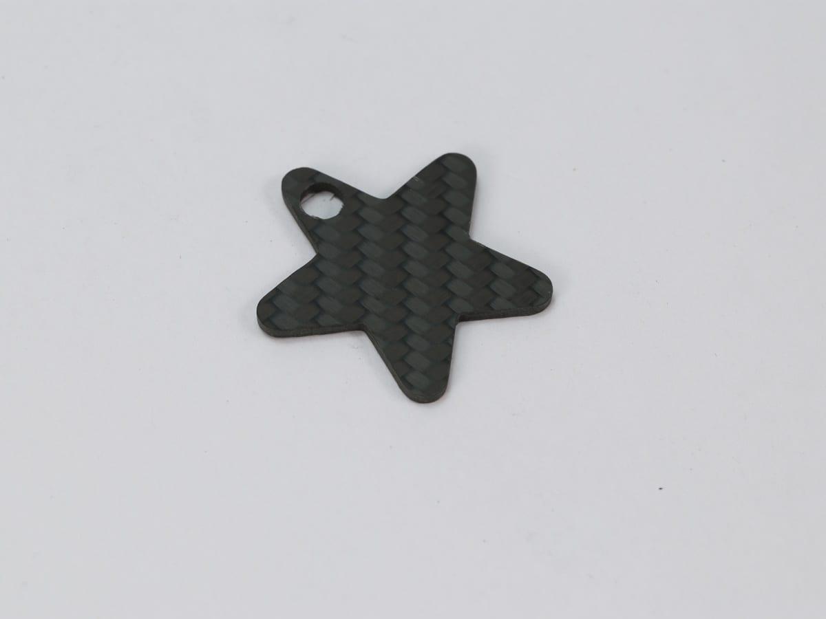 Flame Tag – Carbon Fiber | Bold Energy — carbon fiber close-up view 2