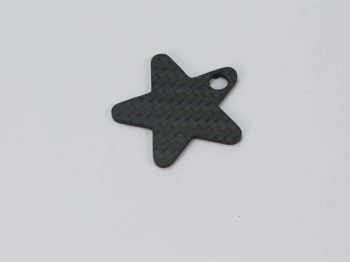 Flame Tag – Carbon Fiber | Bold Energy — carbon fiber close-up view 3