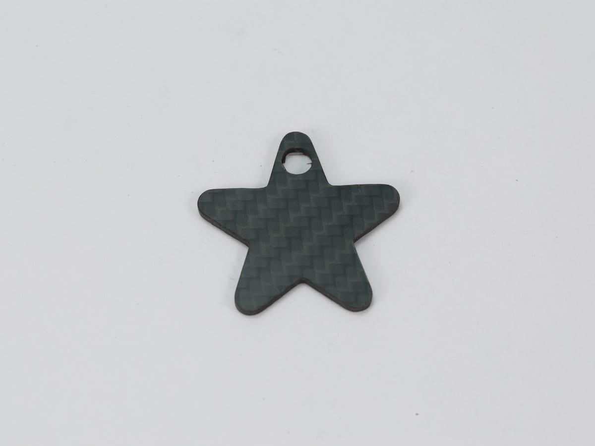 Flame Tag – Carbon Fiber | Bold Energy — carbon fiber close-up view 1