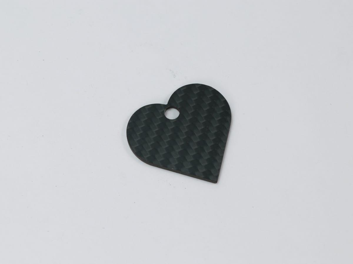 Hexagon Tag – Carbon Fiber | Geometric Design — carbon fiber close-up view 2