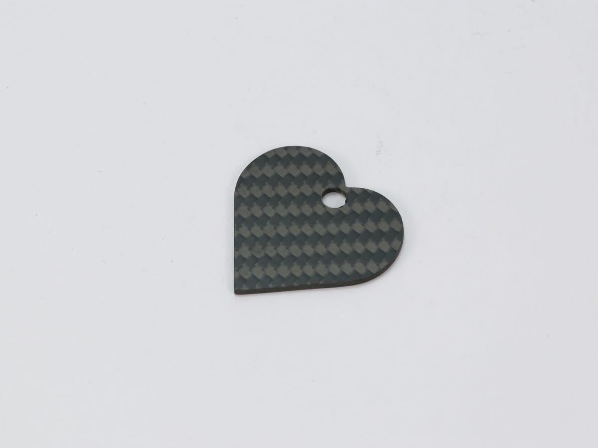 Hexagon Tag – Carbon Fiber | Geometric Design — carbon fiber close-up view 3