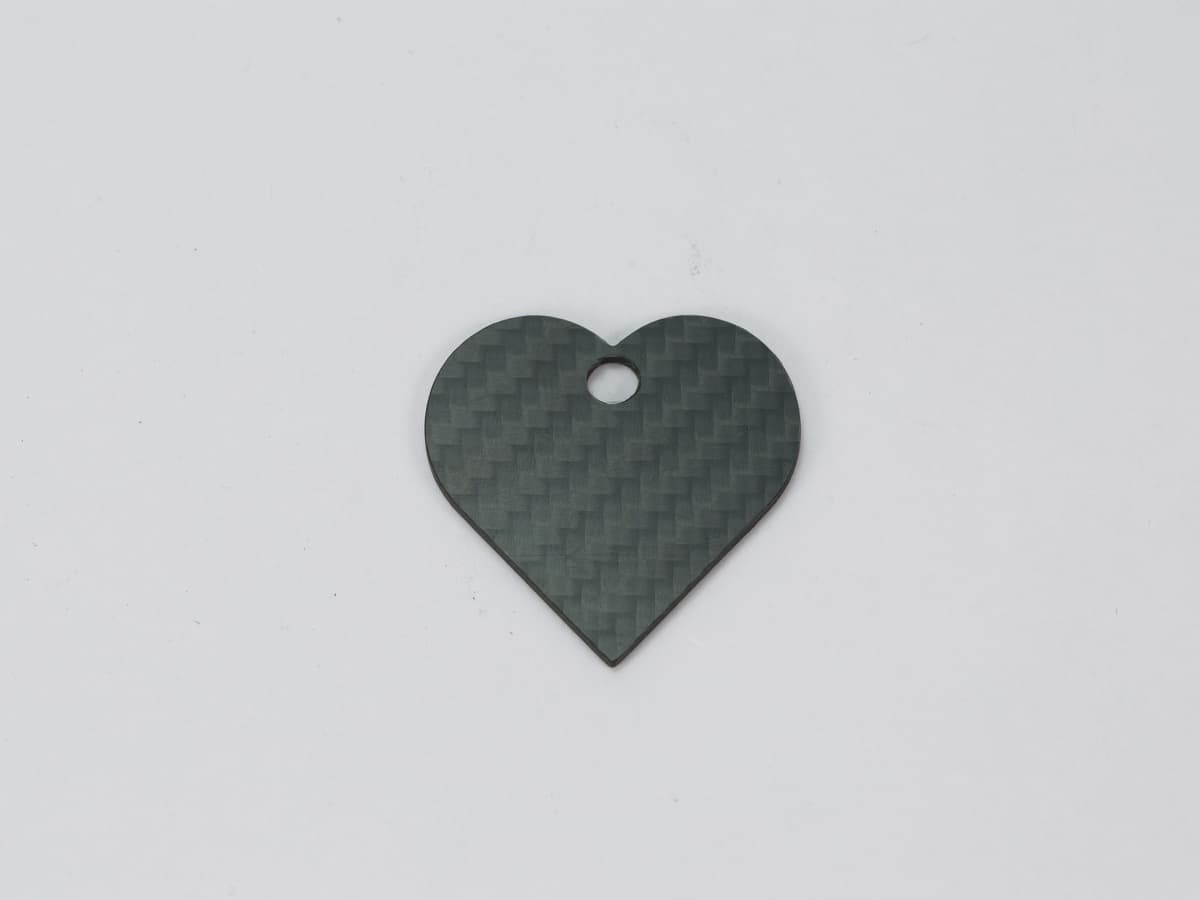 Hexagon Tag – Carbon Fiber | Geometric Design