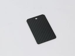 Keychain Tag – Carbon Fiber | Portable Branding — carbon fiber product angle 2