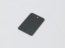 Keychain Tag – Carbon Fiber | Portable Branding — carbon fiber product angle 3