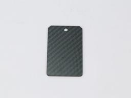 Keychain Tag – Carbon Fiber | Portable Branding — carbon fiber product angle 1