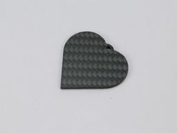 Leaf Tag – Carbon Fiber | Organic Shape — carbon fiber product angle 2