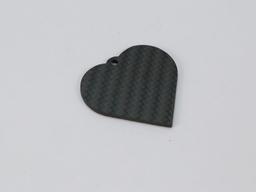Leaf Tag – Carbon Fiber | Organic Shape — carbon fiber product angle 3