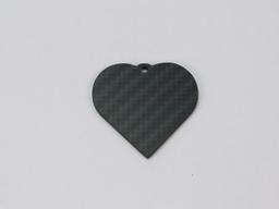 Leaf Tag – Carbon Fiber | Organic Shape — carbon fiber product angle 1