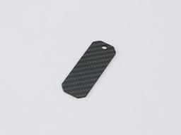 Octagon Hang Tag – Carbon Fiber | Unique Shape — carbon fiber product angle 2
