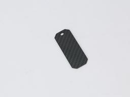 Octagon Hang Tag – Carbon Fiber | Unique Shape — carbon fiber product angle 3