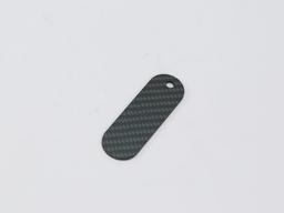 Oval Hang Tag – Carbon Fiber | Classic Elegance — carbon fiber product angle 3