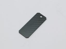 Rectangular Hang Tag – Carbon Fiber | Lightweight & Durable — carbon fiber product angle 3