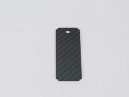 Rectangular Hang Tag – Carbon Fiber | Lightweight & Durable — carbon fiber product angle 4