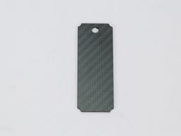 Rectangular Hang Tag – Carbon Fiber | Lightweight & Durable — carbon fiber product angle 1