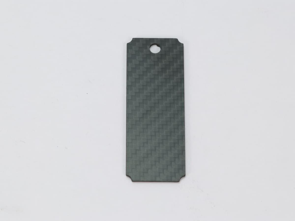 Rectangular Hang Tag – Carbon Fiber | Lightweight & Durable