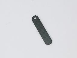 Slim Bar Tag – Carbon Fiber | Sleek Profile — carbon fiber product angle 2