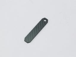 Slim Bar Tag – Carbon Fiber | Sleek Profile — carbon fiber product angle 3