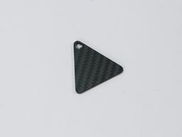 Square Hang Tag – Carbon Fiber | Versatile Layout — carbon fiber product angle 2