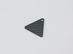 Square Hang Tag – Carbon Fiber | Versatile Layout — carbon fiber product angle 3