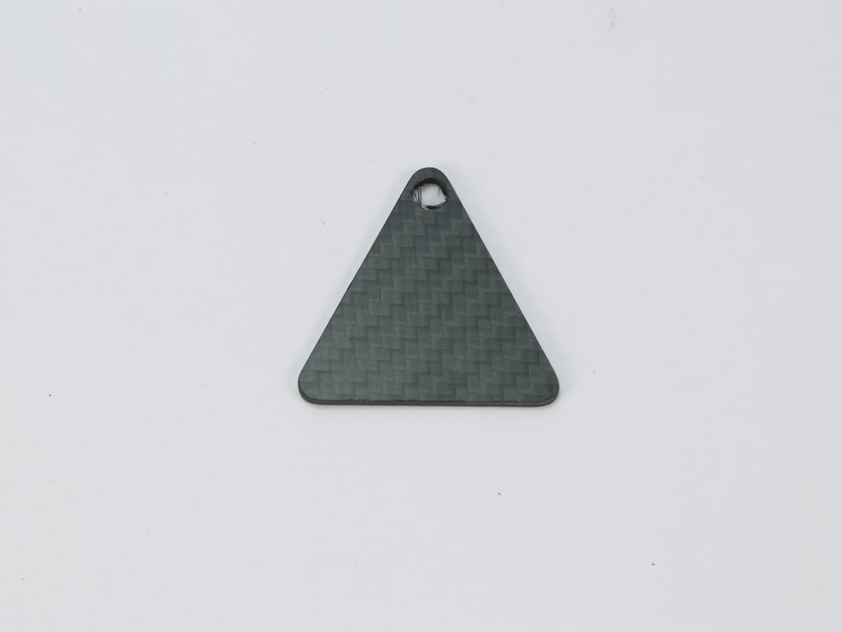 Square Hang Tag – Carbon Fiber | Versatile Layout
