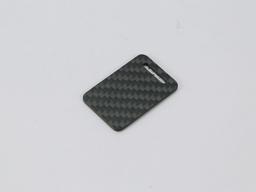 Teardrop Tag – Carbon Fiber | Graceful Curve — carbon fiber product angle 3