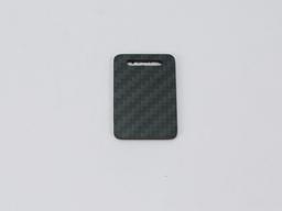 Teardrop Tag – Carbon Fiber | Graceful Curve — carbon fiber product angle 1