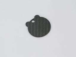 Wave Tag – Carbon Fiber | Flowing Lines — carbon fiber product angle 2