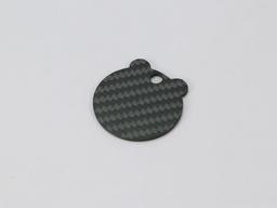 Wave Tag – Carbon Fiber | Flowing Lines — carbon fiber product angle 3