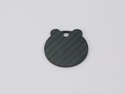 Wave Tag – Carbon Fiber | Flowing Lines — carbon fiber product angle 1