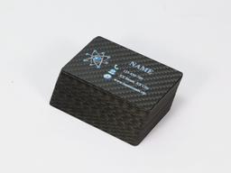 3D Embossed Card – Carbon Fiber + Raised Texture | Tactile Luxury — carbon fiber product angle 4
