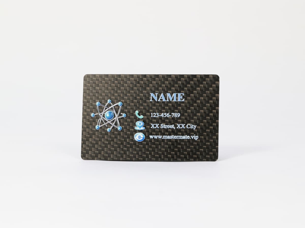 3D Embossed Card – Carbon Fiber + Raised Texture | Tactile Luxury