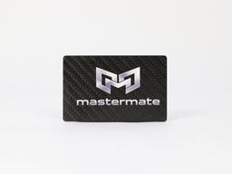 Custom Brand Logo Card – Premium Carbon Fiber Finish | Laser Engraved — carbon fiber product angle 4
