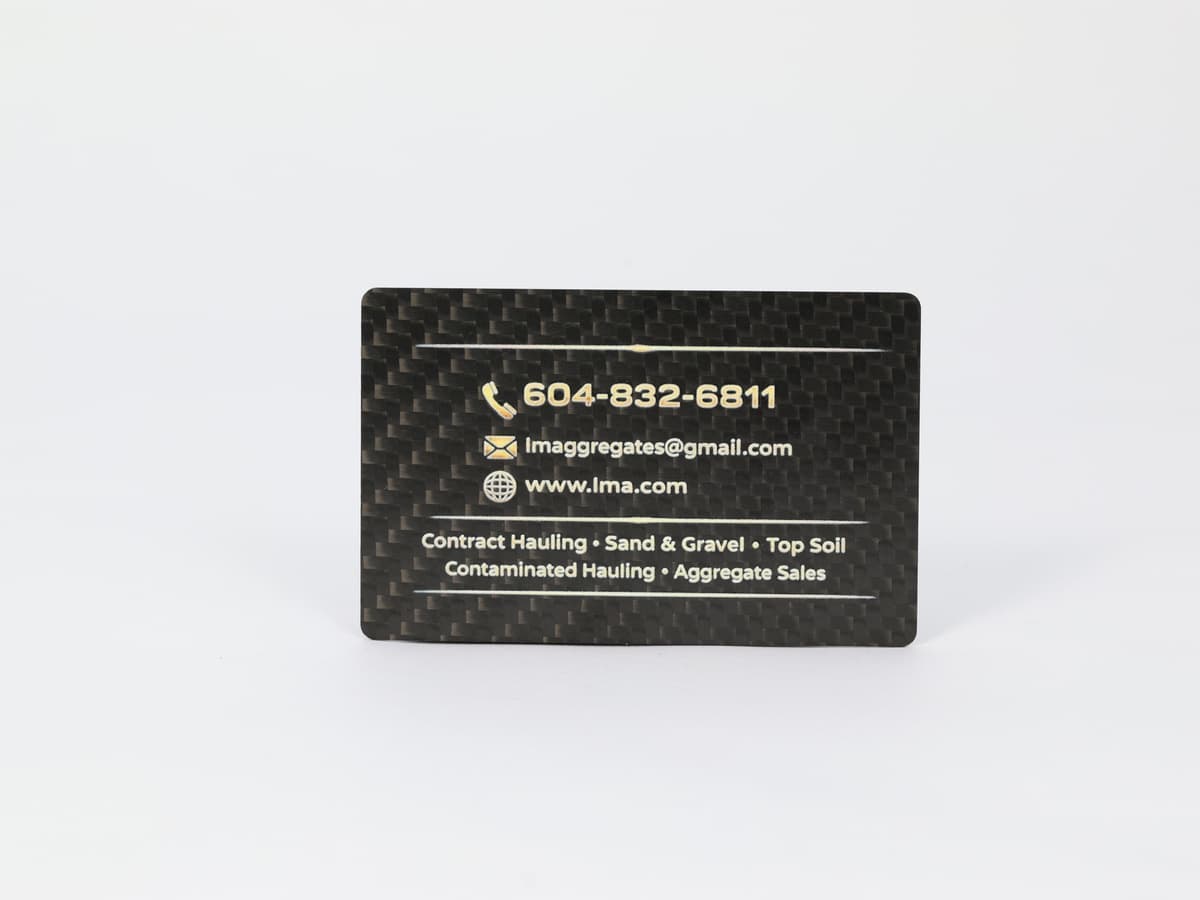 Custom Business Card – Luxury Carbon Fiber | Leave a Lasting Impression
