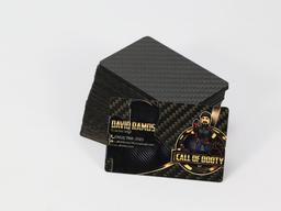 Custom Logo Foil Card – Carbon Fiber + Hot Stamped Foil | Brand Showcase — carbon fiber product angle 5