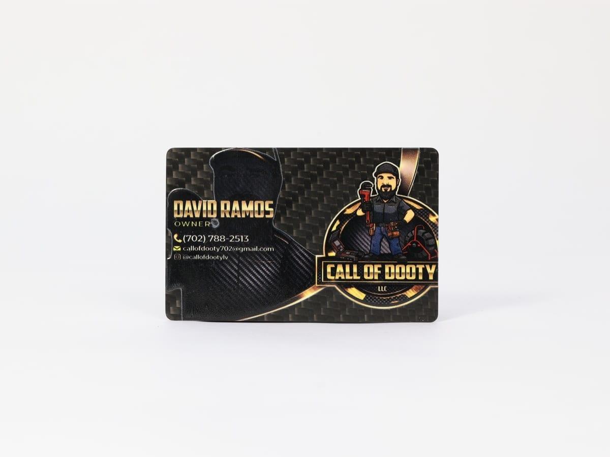 Custom Logo Foil Card – Carbon Fiber + Hot Stamped Foil | Brand Showcase — carbon fiber close-up view 1