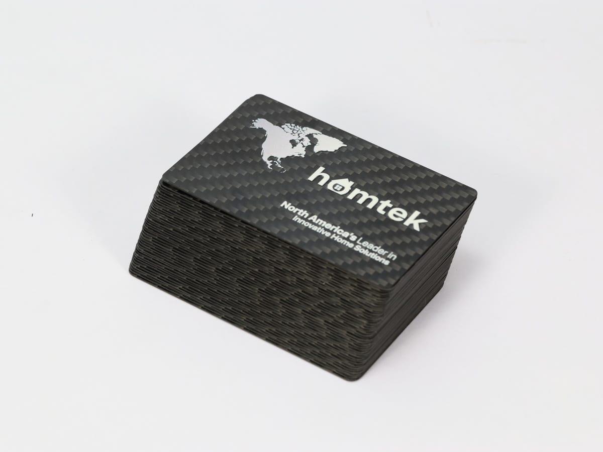Custom Photo Print Card – Carbon Fiber Base | HD Photo Quality — carbon fiber close-up view 4