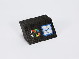 Glossy Full-Color Card – Carbon Fiber + High-Gloss Coating | Vibrant Colors — carbon fiber product angle 3