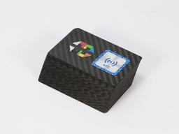 Glossy Full-Color Card – Carbon Fiber + High-Gloss Coating | Vibrant Colors — carbon fiber product angle 4