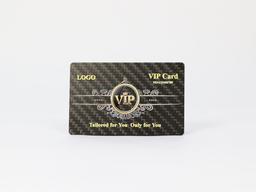 Gradient UV Print Card – Carbon Fiber + UV Gradient | Modern Design — carbon fiber product angle 1