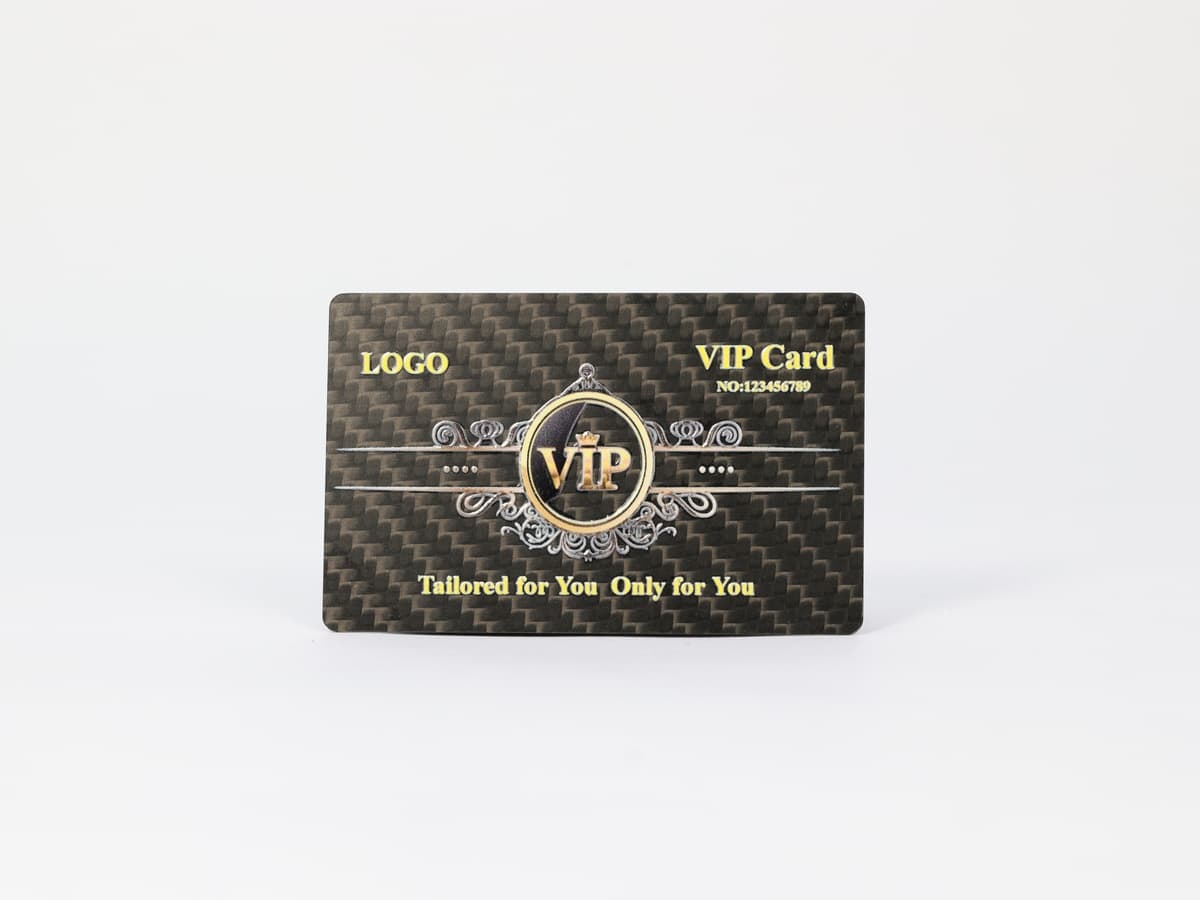 Gradient UV Print Card – Carbon Fiber + UV Gradient | Modern Design